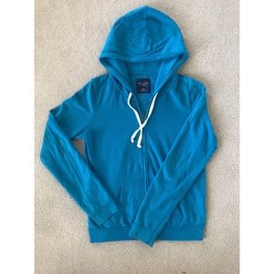 American Eagle Blue Zip Up Hoodie